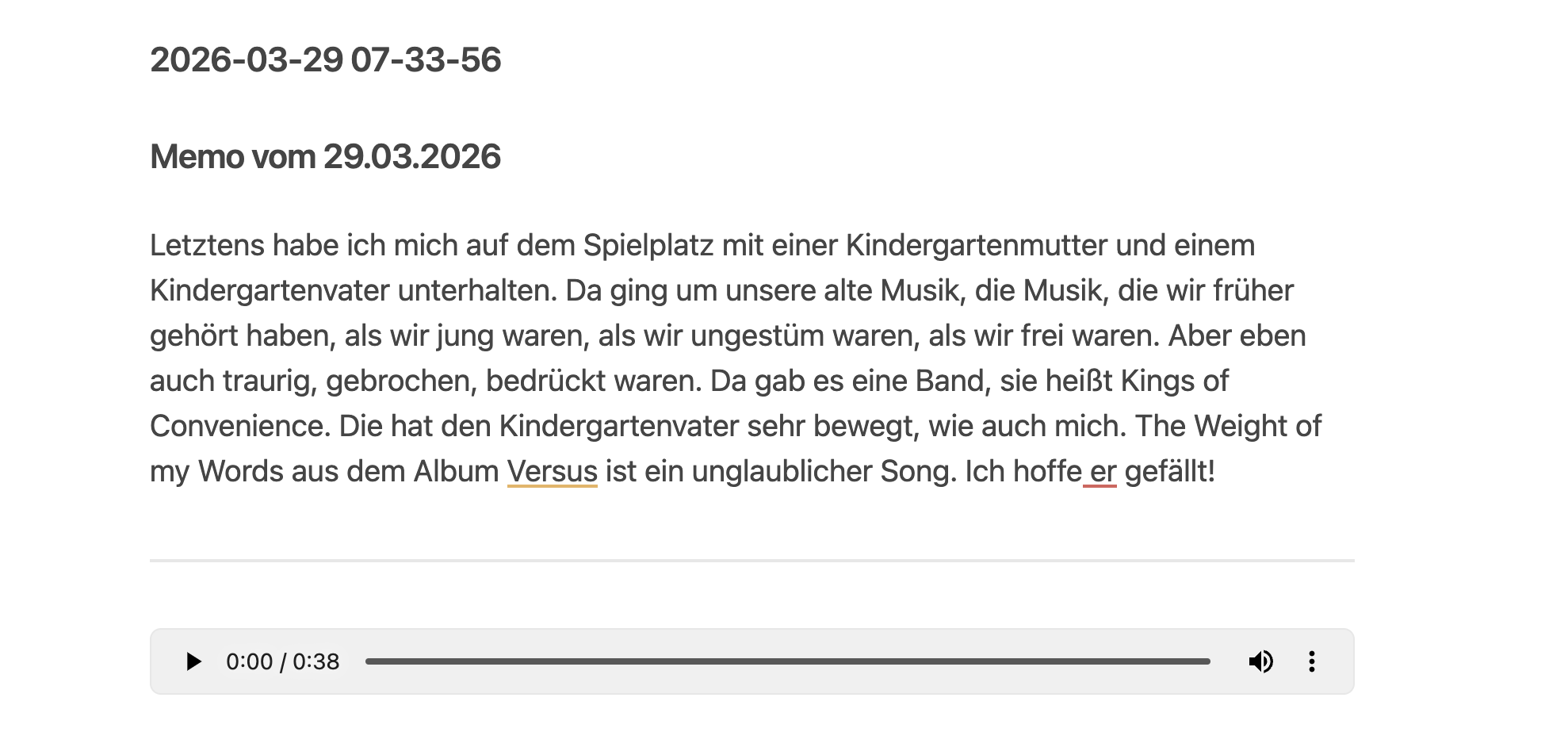 Screenshot von Obsidian